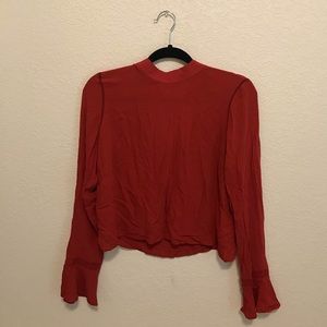 RED-ORANGE // cropped-blouse 🌙